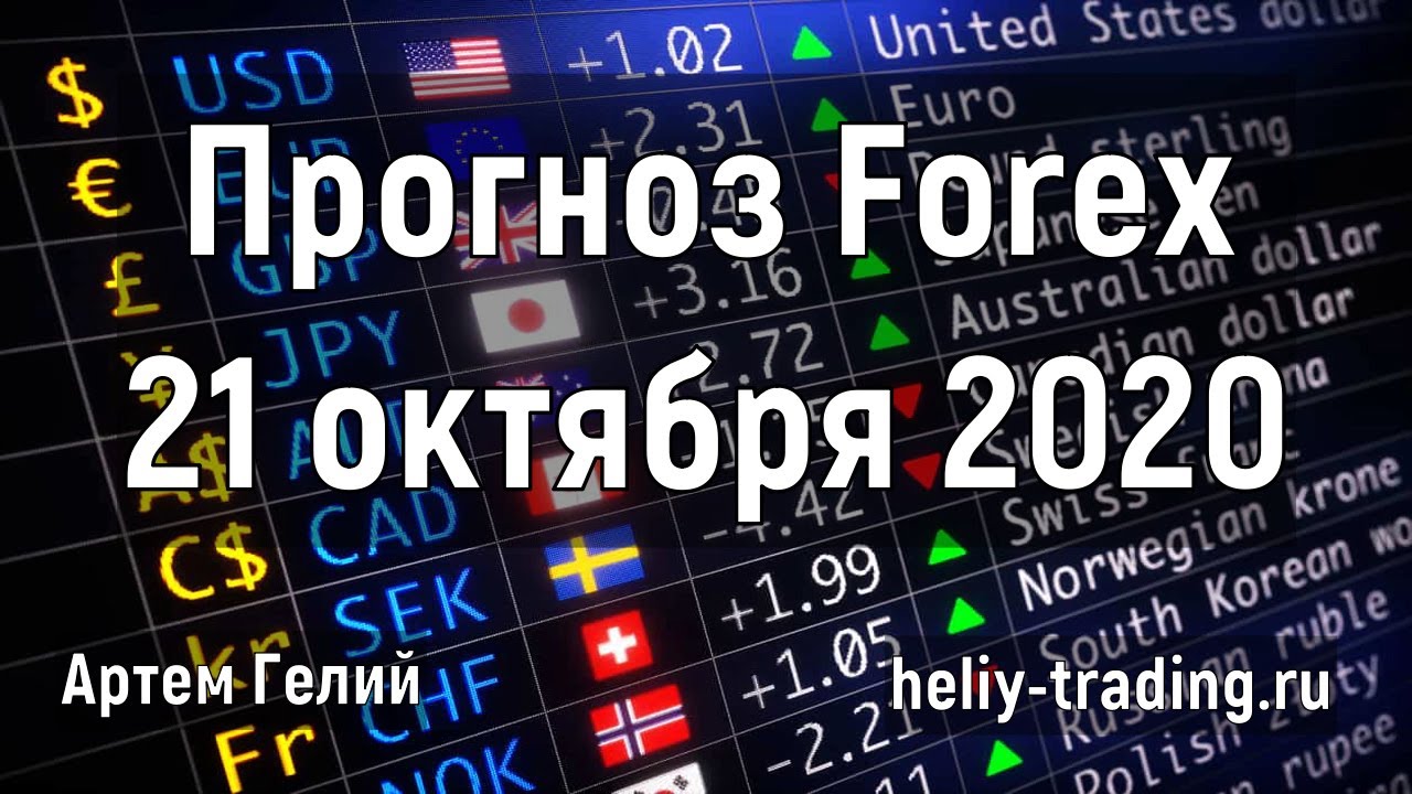 Артём Гелий: форекс прогноз на 21 октября 2020 евро доллар, фунт доллар, доллар рубль и т.д.